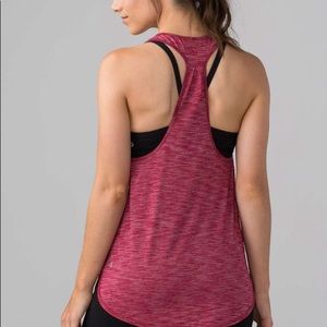 Lululemon 105 singlet heathered cranberry size 6